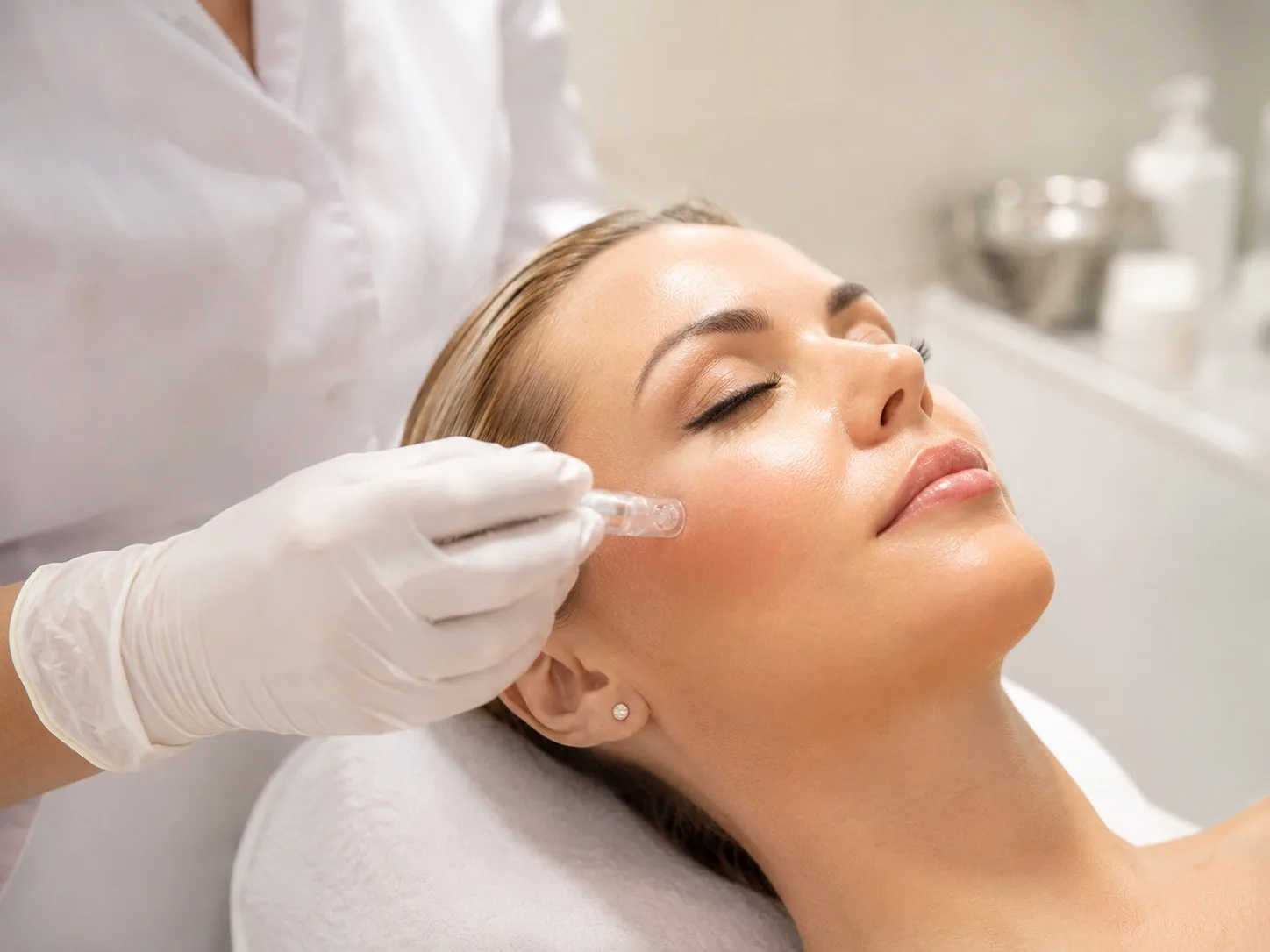 Mésothérapie du visage et soin de qualité de peau